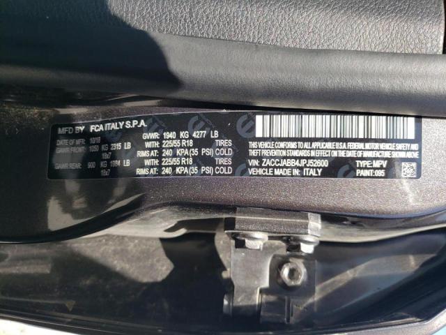Photo 10 from auction – 2018 JEEP RENEGADE L with VIN ZACCJABB4JPJ52600