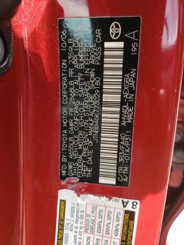 Photo 10 from auction – 2007 TOYOTA CAMRY HYBR with VIN JTNBB46K773029180