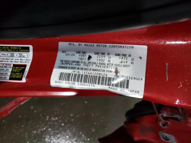 Photo 10 from auction – 2010 MAZDA 3 S with VIN JM1BL1S56A1208426