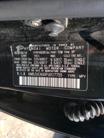 Photo 10 from auction – 2015 HYUNDAI TUCSON LIM with VIN KM8JUCAG0FU017755
