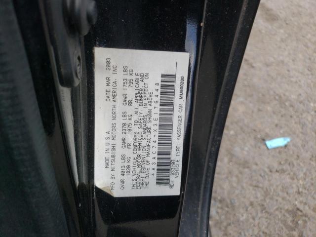 Photo 10 from auction – 2003 MITSUBISHI ECLIPSE GT with VIN 4A3AC74HX3E176448