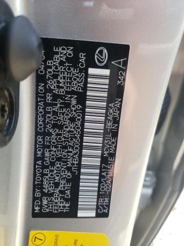 Photo 10 from auction – 2004 LEXUS ES 330 with VIN JTHBA30G545040019