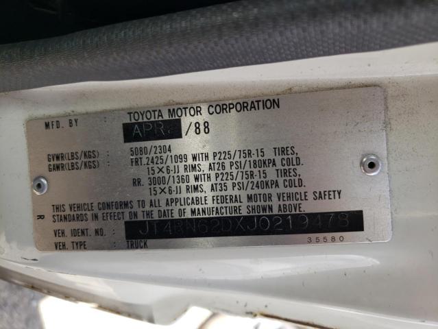 Photo 10 from auction – 1988 TOYOTA 4RUNNER RN with VIN JT4RN62DXJ0219478