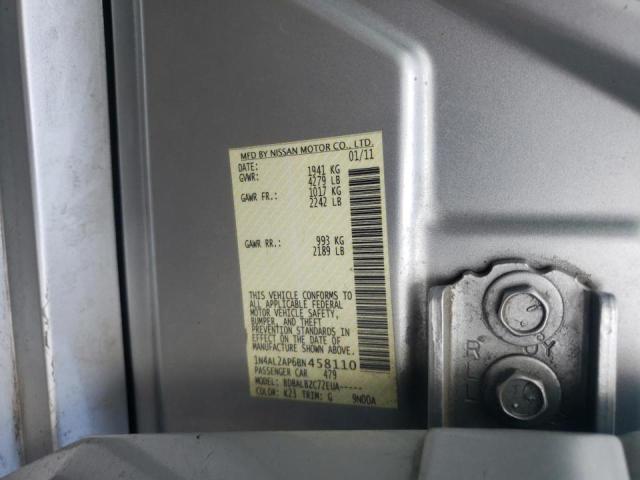 Photo 10 from auction – 2011 NISSAN ALTIMA BAS with VIN 1N4AL2AP6BN458110