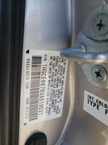 Photo 10 from auction – 1997 HONDA ACCORD with VIN 1HGCE667XVA019521