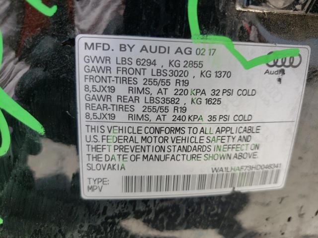 Photo 10 from auction – 2017 AUDI Q7 PREMIUM with VIN WA1LHAF73HD046341
