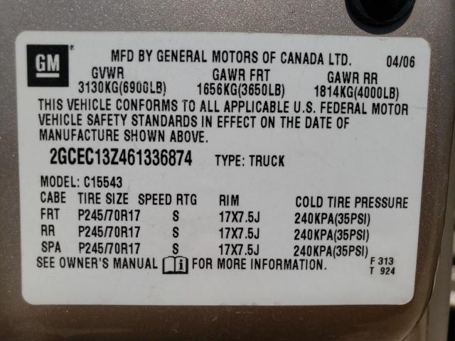 Photo 10 from auction – 2006 CHEVROLET 1500 with VIN 2GCEC13Z461336874