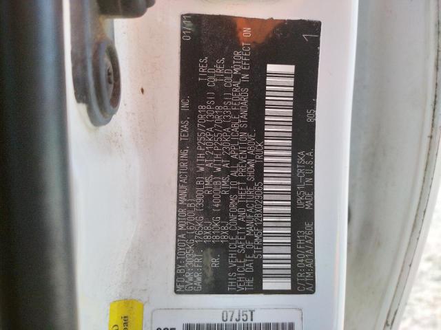 Photo 10 from auction – 2011 TOYOTA TUNDRA DOU with VIN 5TFRM5F12BX029065