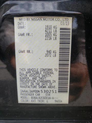 Photo 10 from auction – 2013 NISSAN ALTIMA 2.5 with VIN 1N4AL3AP0DN530251