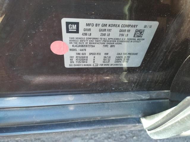 Photo 10 from auction – 2014 BUICK ENCORE with VIN KL4CJASB2EB727564