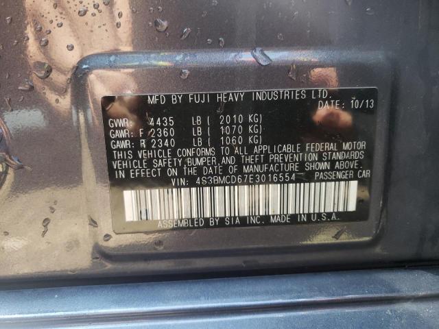 Photo 10 from auction – 2014 SUBARU LEGACY 2.5 with VIN 4S3BMCD67E3016554