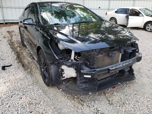 HYUNDAI SONATA SPO 2017 with VIN 5NPE34AB9HH575989 - Photo from auction