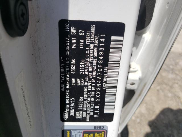 Photo 10 from auction – 2015 KIA OPTIMA EX with VIN 5XXGN4A70FG493141