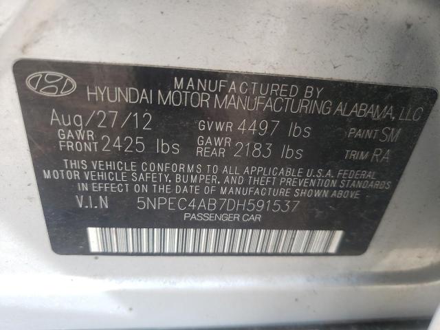 Photo 10 from auction – 2013 HYUNDAI SONATA SE with VIN 5NPEC4AB7DH591537