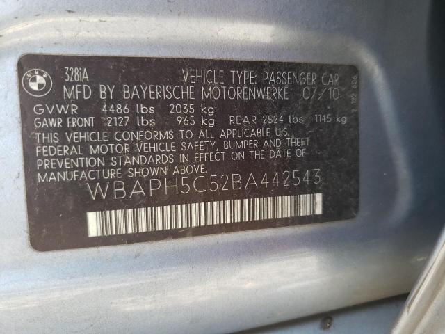 Photo 10 from auction – 2011 BMW 328 I SULE with VIN WBAPH5C52BA442543