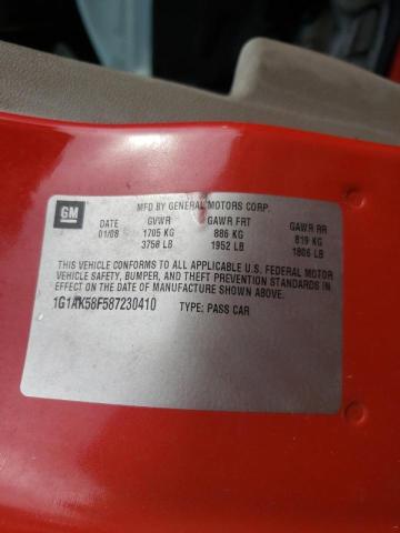 Photo 10 from auction – 2008 CHEVROLET COBALT LS with VIN 1G1AK58F587230410
