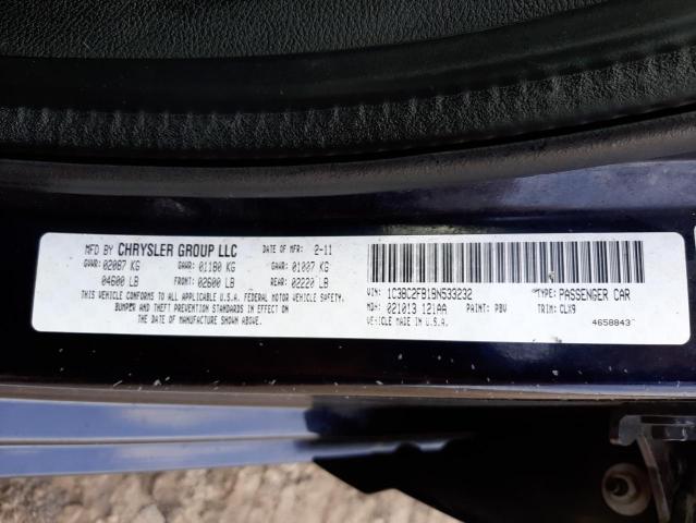 Photo 10 from auction – 2011 CHRYSLER 200 LIMITE with VIN 1C3BC2FB1BN533232
