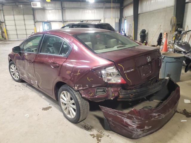 Photo 3 from auction – 2012 HONDA CIVIC EX with VIN 19XFB2F8XCE317499