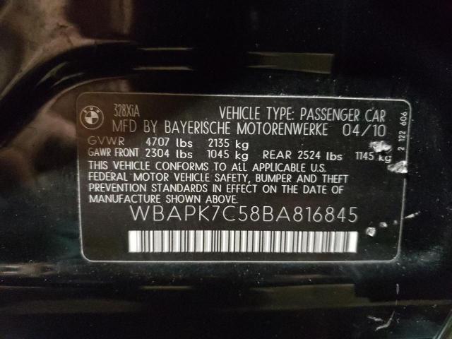 Photo 10 from auction – 2011 BMW 328 XI with VIN WBAPK7C58BA816845