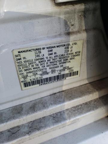 Photo 10 from auction – 2007 NISSAN MAXIMA SE with VIN 1N4BA41E47C839719