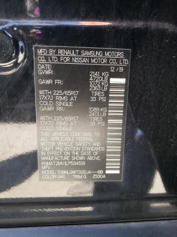 Photo 10 from auction – 2020 NISSAN ROGUE S with VIN KNMAT2MV1LP534519