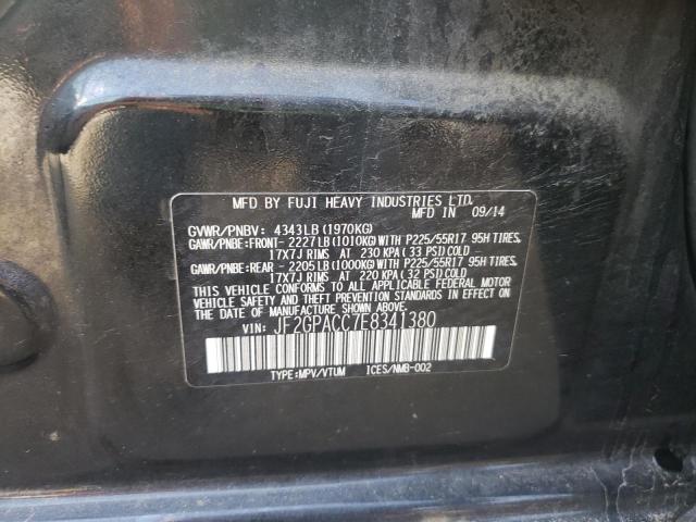 Photo 10 from auction – 2014 SUBARU XV CROSSTR with VIN JF2GPACC7E8341380