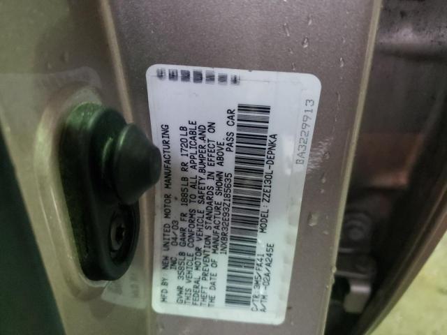 Photo 10 from auction – 2003 TOYOTA COROLLA CE with VIN 1NXBR32E93Z185635