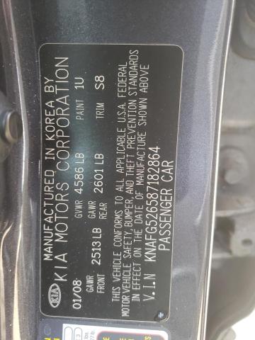 Photo 10 from auction – 2008 KIA RONDO LX with VIN KNAFG526587182864