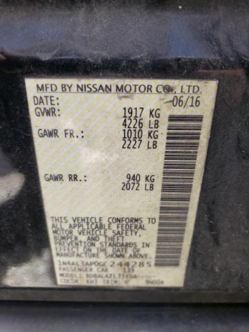 Photo 10 from auction – 2016 NISSAN ALTIMA 2.5 with VIN 1N4AL3AP0GC244285