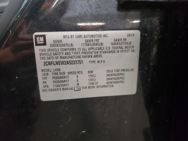 Photo 10 from auction – 2010 CHEVROLET EQUINOX LT with VIN 2CNFLNEW2A6233751