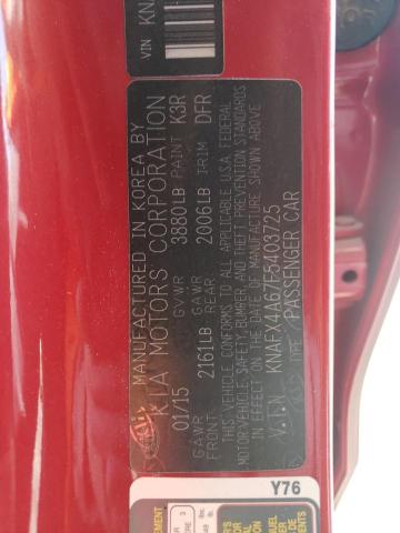 Photo 10 from auction – 2015 KIA FORTE LX with VIN KNAFX4A67F5403725
