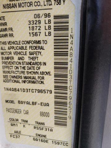 Photo 10 from auction – 1996 NISSAN SENTRA E with VIN 1N4AB41D3TC796579