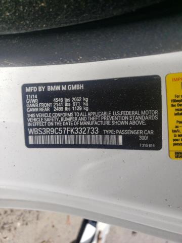 Photo 10 from auction – 2015 BMW M4 with VIN WBS3R9C57FK332733