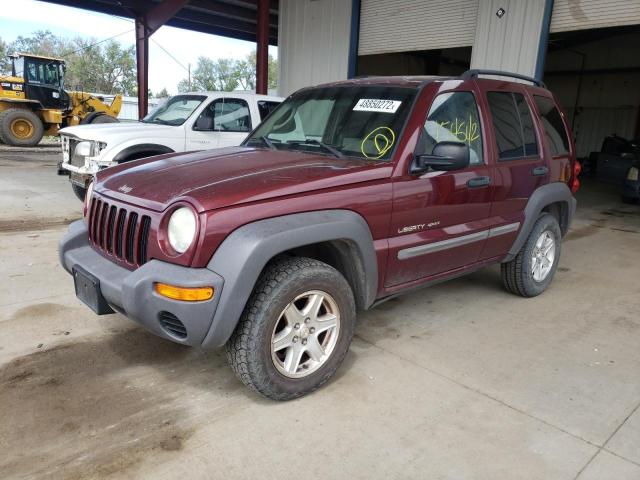 Photo 2 from auction – 2002 JEEP LIBERTY SP with VIN 1J4GL48K42W353130