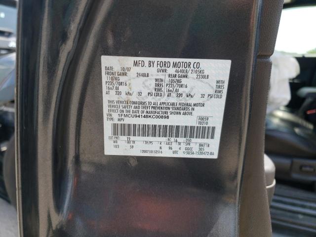 Photo 10 from auction – 2008 FORD ESCAPE LIM with VIN 1FMCU94148KC00898