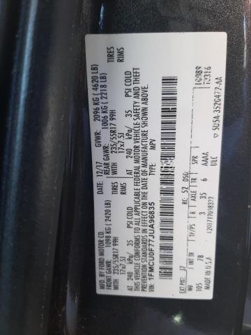 Photo 10 from auction – 2018 FORD ESCAPE S with VIN 1FMCU0F77JUA96835