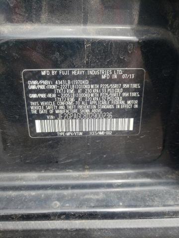 Photo 10 from auction – 2013 SUBARU XV CROSSTR with VIN JF2GPAGC8D2900236