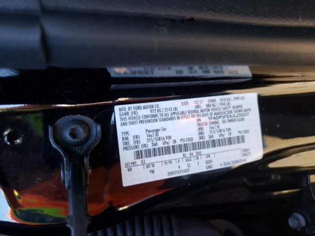 Photo 10 from auction – 2018 FORD FOCUS SE with VIN 1FADP3FEXJL235237