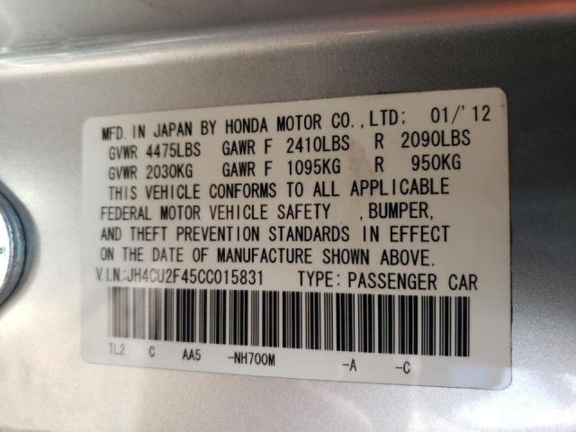 Photo 10 from auction – 2012 ACURA TSX with VIN JH4CU2F45CC015831