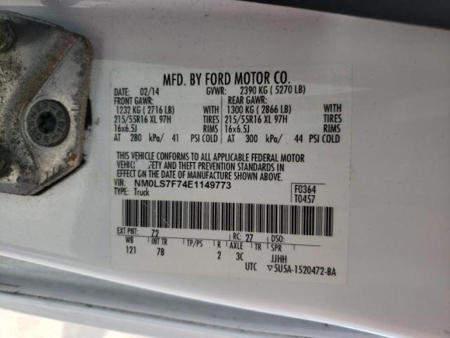 Photo 10 from auction – 2014 FORD TRANSIT CO with VIN NM0LS7F74E1149773