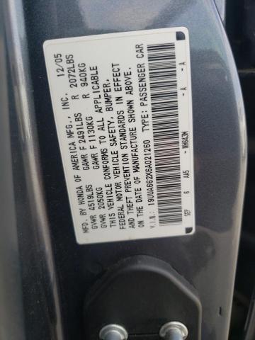 Photo 10 from auction – 2006 ACURA 3.2TL with VIN 19UUA662X6A021260