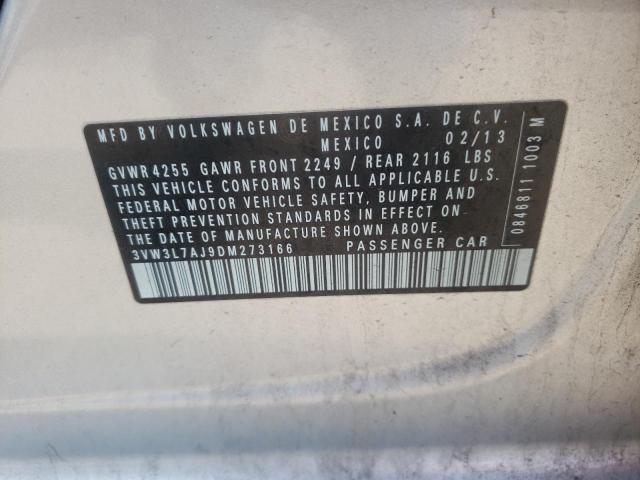 Photo 10 from auction – 2013 VOLKSWAGEN JETTA with VIN 3VW3L7AJ9DM273166