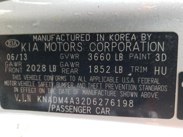 Photo 10 from auction – 2013 KIA RIO with VIN KNADM4A32D6276198