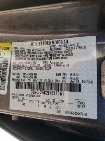 Photo 10 from auction – 2014 LINCOLN MKZ with VIN 3LN6L2GK2ER811161
