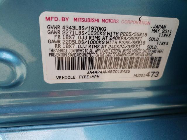 Photo 10 from auction – 2011 MITSUBISHI OUTLANDER with VIN JA4AP4AU4BZ015425