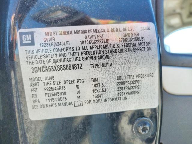 Photo 10 from auction – 2008 CHEVROLET HHR SS with VIN 3GNCA63X88S664872