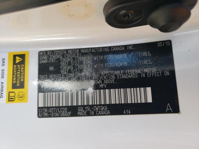 Photo 10 from auction – 2015 LEXUS RX 350 BAS with VIN 2T2BK1BA6FC322358