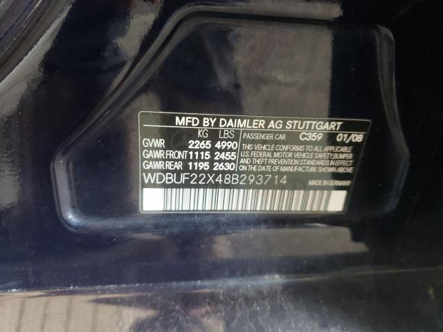 Photo 10 from auction – 2008 MERCEDES-BENZ E 320 CDI with VIN WDBUF22X48B293714