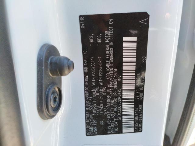Photo 10 from auction – 2018 TOYOTA SIENNA LE with VIN 5TDKZ3DC9JS940445