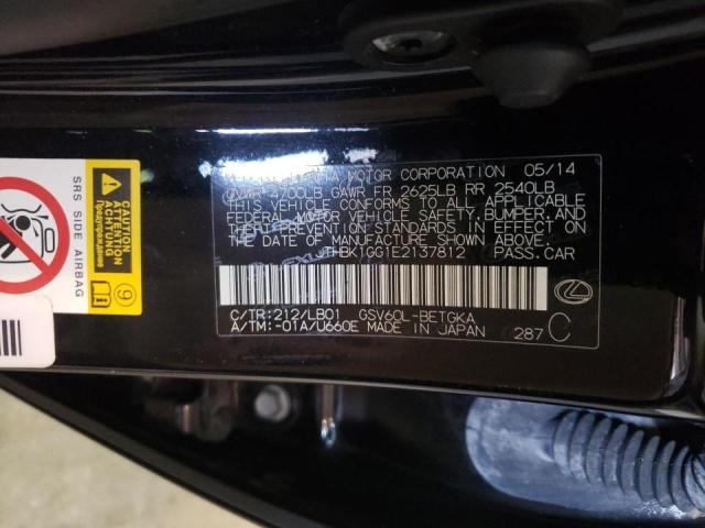 Photo 10 from auction – 2014 LEXUS ES 350 with VIN JTHBK1GG1E2137812